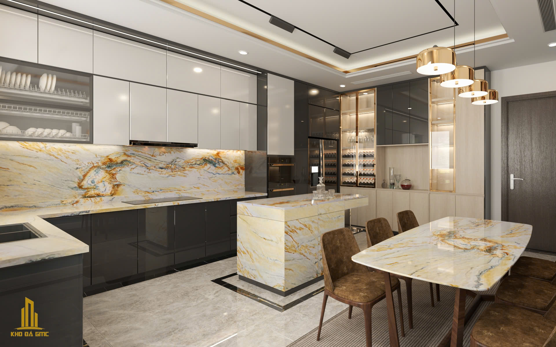 Đá quartz vàng macaubass golden