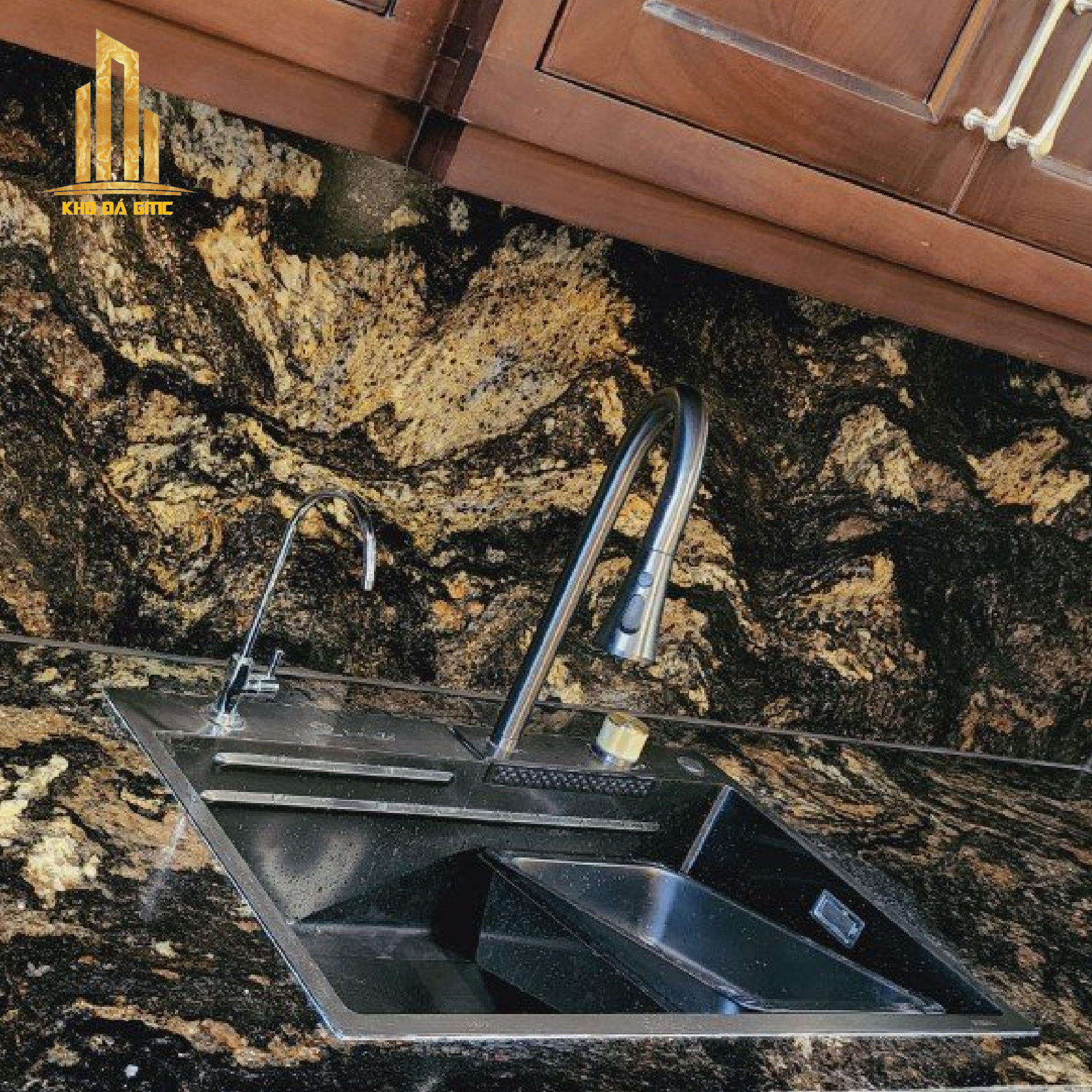 Đá ốp phòng bếp Black Taurus – Đá Granite tự nhiên